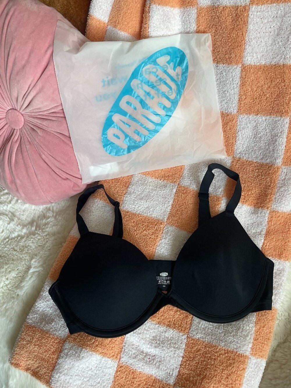 *New in Bag* Parade Dreamliner Triangle Underwire Bra in Black size 32DD/E
